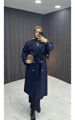 LACİVERT TRENÇ KOT