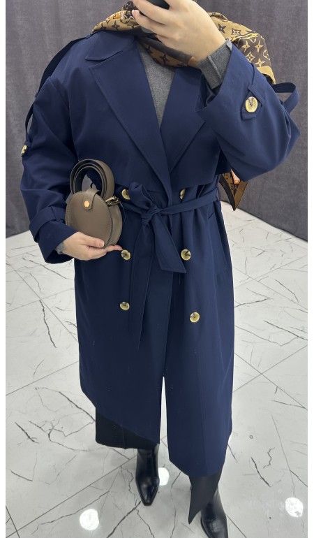 LACİVERT TRENÇ KOT