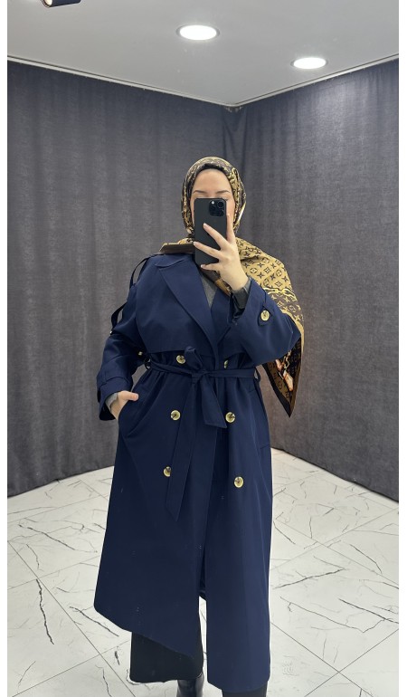 LACİVERT TRENÇ KOT